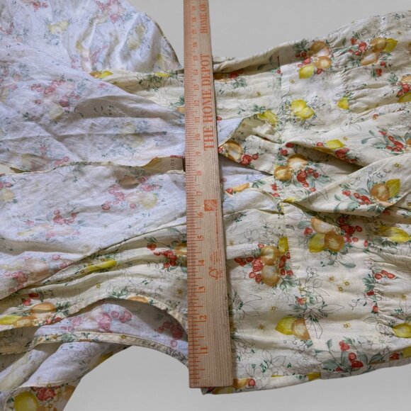 DÔEN Tarragon Floral Maxi Dress NWT Size M Yellow Prairie Flutter Sleeve - Picture 7 of 12